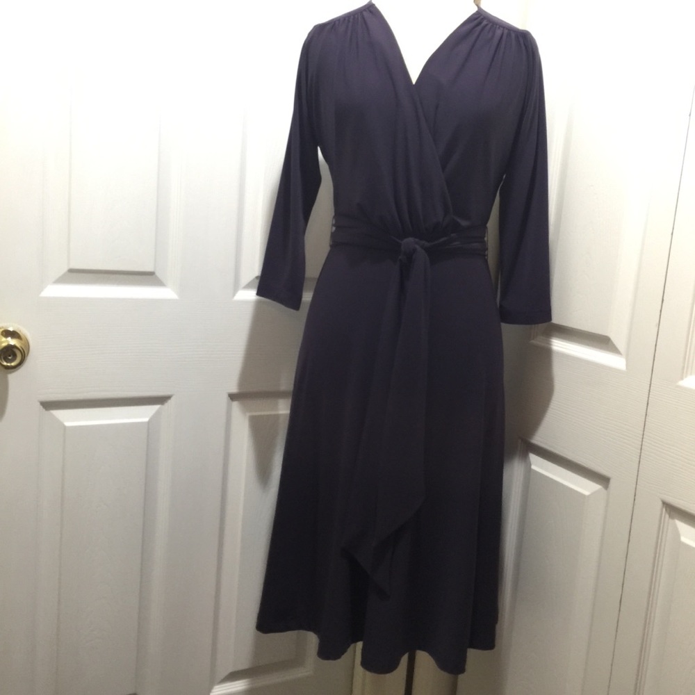 ANNE KLEIN PURPLE A-line dress size 4